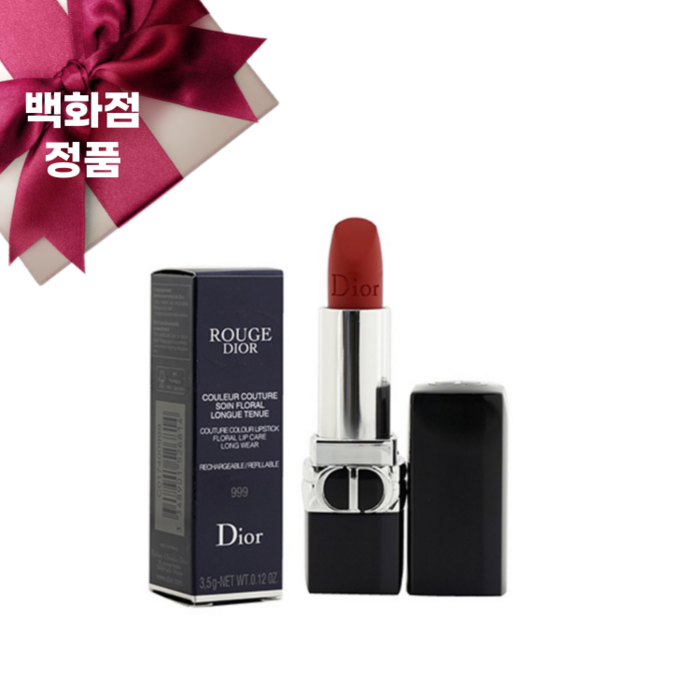 디올 루즈 디올 3.5g DIO Rrouge dior, 벨벳 999 대표 이미지 - 디올 립글로우 추천