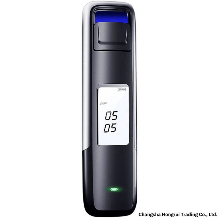 휴대용 알콜 음주측정기 USB 충전식 음주측정기, 순수한 검정 대표 이미지 - 음주측정기 추천