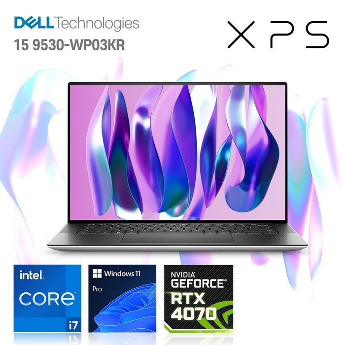 델노트북 DELL XPS 9530 인텔 13세대 지포스 RTX 40, DX9530-WP03KR, WIN11 Pro, 64GB, 1TB, 실버 대표 이미지 - 고사양 노트북 추천