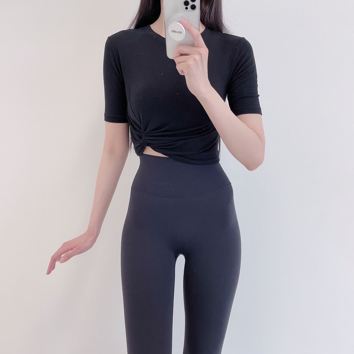 로라벨 캐리 필라테스복 요가복 커버업 운동복 대표 이미지 - 애슬레저 룩 추천