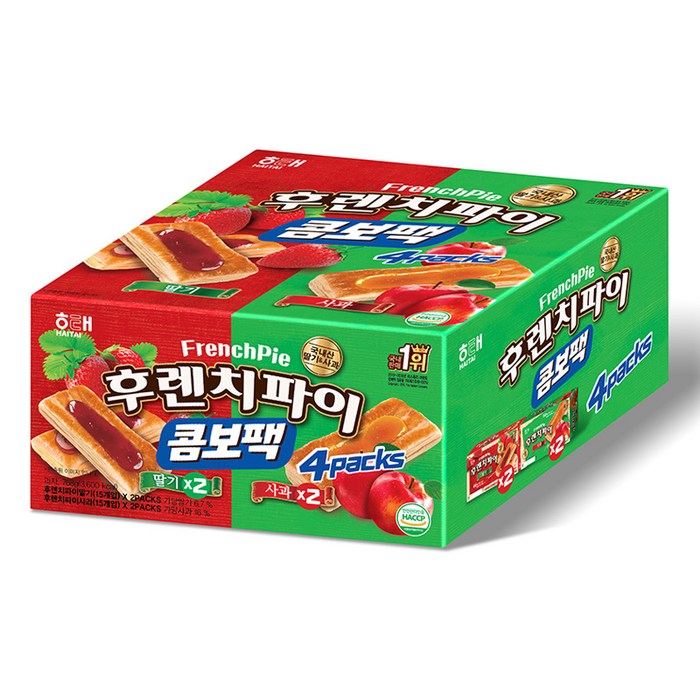 해태제과 후렌치파이 콤보팩, 768g, 1개 대표 이미지 - 해태 과자 추천