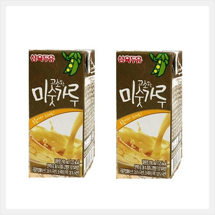 삼육두유 삼육 고소한 미숫가루두유(190ml x 24팩), 24개, 190ml 대표 이미지 - 미숫가루 추천