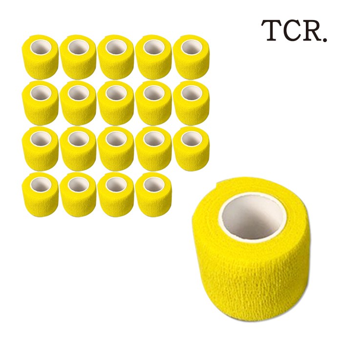 TCR 강아지 접착 신발 붕대, 6.무지옐로우20개 대표 이미지 - 강아지 붕대신발 추천