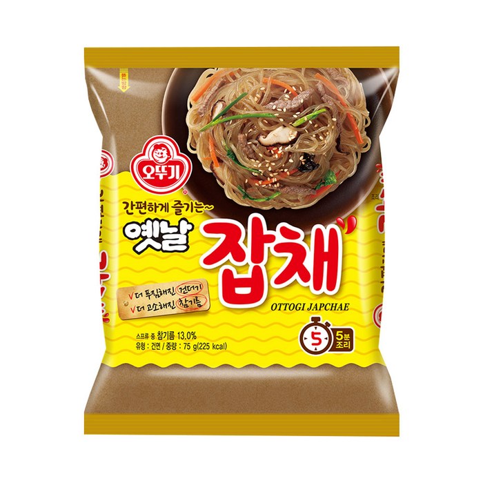 오뚜기 옛날잡채 75g, 10개 대표 이미지 - 잡채 추천