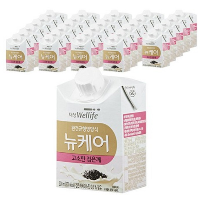대상웰라이프 뉴케어 고소한검은깨 완전균형영양식, 200ml, 30개 대표 이미지 - 당뇨식 추천