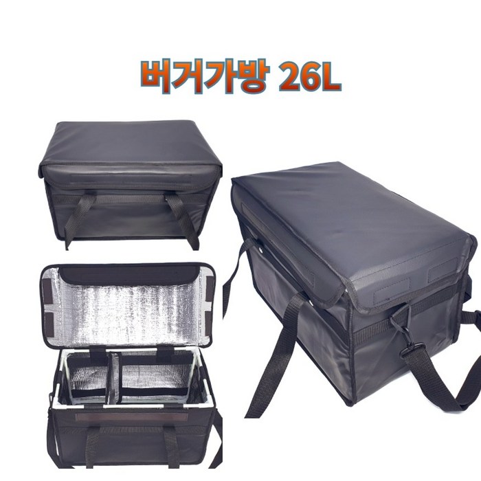 프로라이더스 오토바이 버거가방 보온보냉 배달대행가방 26L, 버거가방 26L 대표 이미지 - 배달 가방 추천