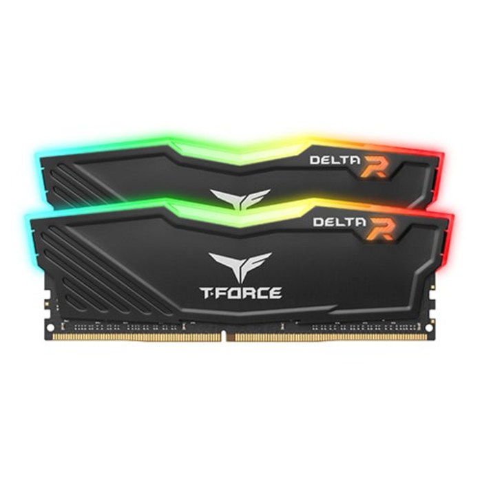 [Team Group] 팀그룹 T-Force DDR4 32GB PC4-25600 CL16 Delta RGB 블랙 (16Gx2) 서린 대표 이미지 - 32기가 램 추천