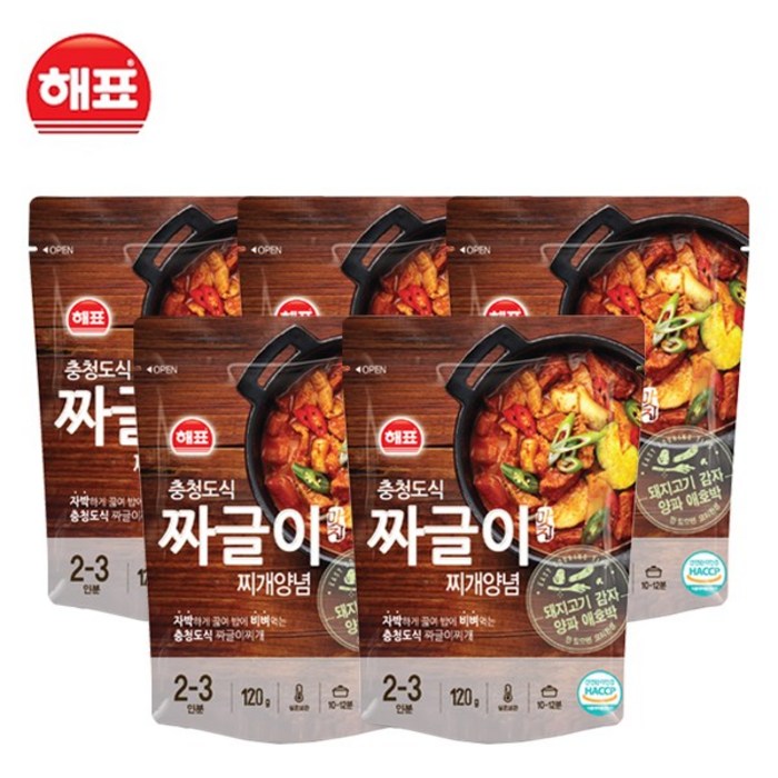 사조해표 짜글이 찌개양념(120g), 5개 대표 이미지 - 짜글이 추천