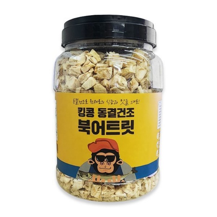 킹콩 반려동물 동결건조 간식 북어트릿, 킹콩 동결건조 북어트릿 350g 대용량 강아지 고양이, 1개, 350g 대표 이미지 - 트릿 추천