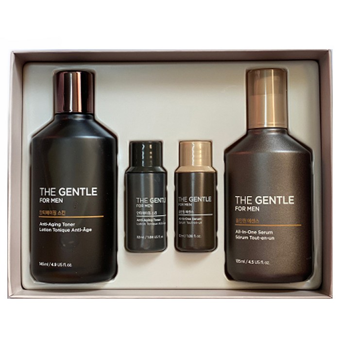 더페이스샵 더젠틀 포맨 올인원 안티에이징 2종 기획세트 (스킨145ml+올인원에센스135ml) 대표 이미지 - 올인원 포맨 추천
