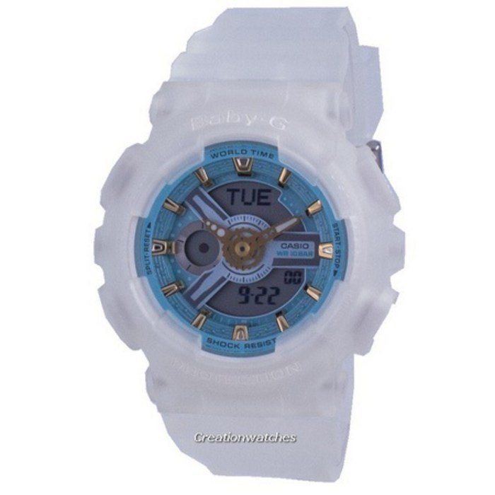 Casio Baby-G World Time Quartz BA-110SC-7A BA110SC-7A 100M 여성 시계 대표 이미지 - 베이비지 시계 추천