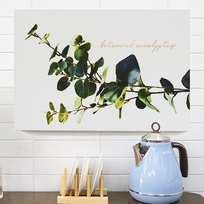 두꺼비집 배전함 가리개 북유럽 식물 캔버스 그림 액자 방꾸미기, 03 유칼립투스1