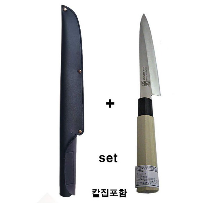 니켄 낚시칼 사시미칼 210mm 니켄 사시미 니켄 일본전통칼 주방 칼집포함SET, 210mm+칼집 세트 대표 이미지 - 사시미 추천