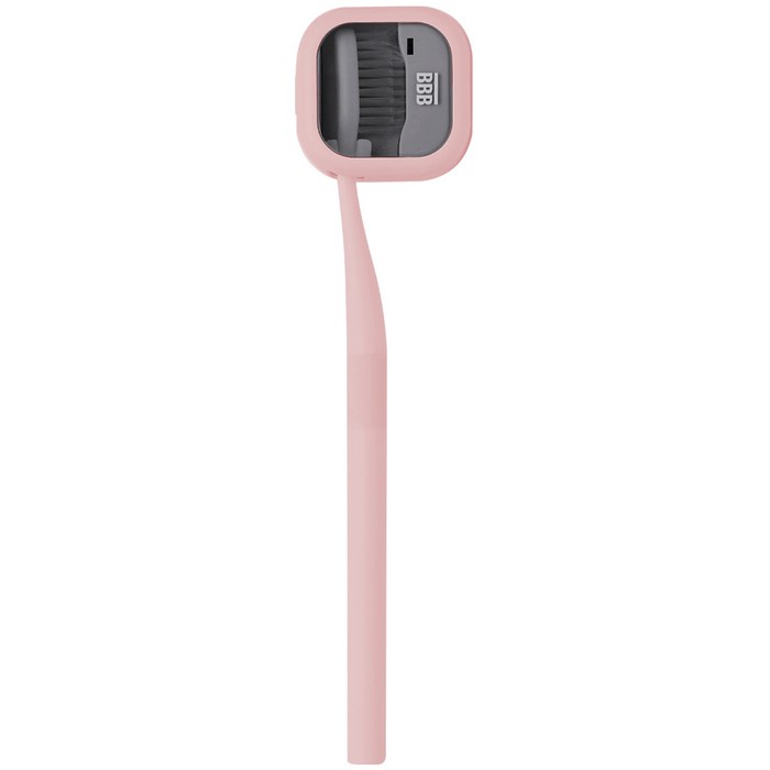 트리플블랙 UVC LED 휴대용 칫솔케이스 W5 + 칫솔 세트, 핑크