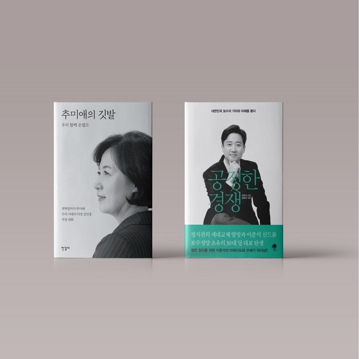 추미애의 깃발 / 이준석 공정한 경쟁 / 정치인책 추미애책 이준석책 선택구매 대표 이미지 - 이준석 책 추천