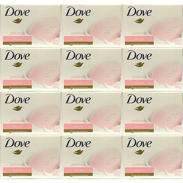 Dove 도브 뷰티바 핑크 로사 135g 12개 Beauty Bar Soap, 0개, 0g