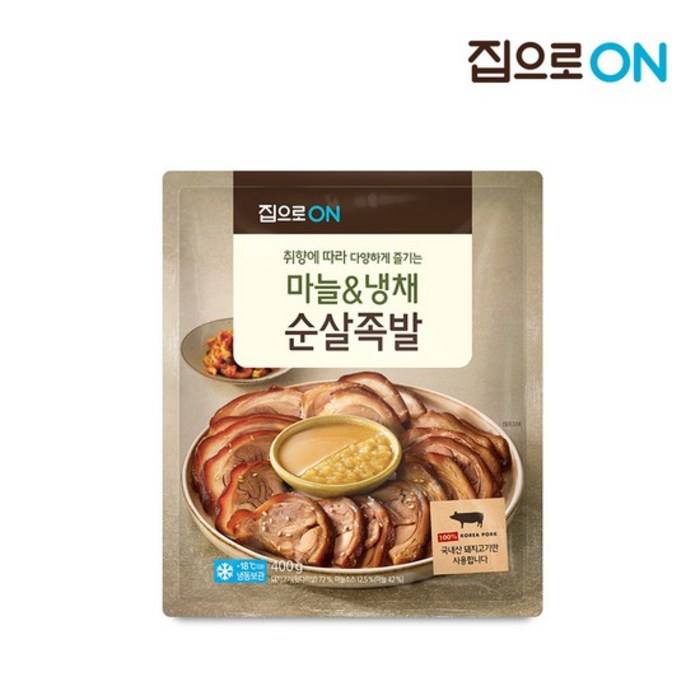 집으로ON 마늘&냉채 순살족발 400g, 없음 대표 이미지 - 냉채족발 추천