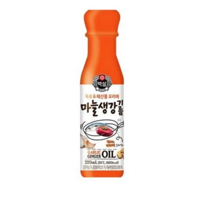 백설 100+ 만능요리 마늘생강기름, 220ml, 1개 대표 이미지 - 파기름 추천