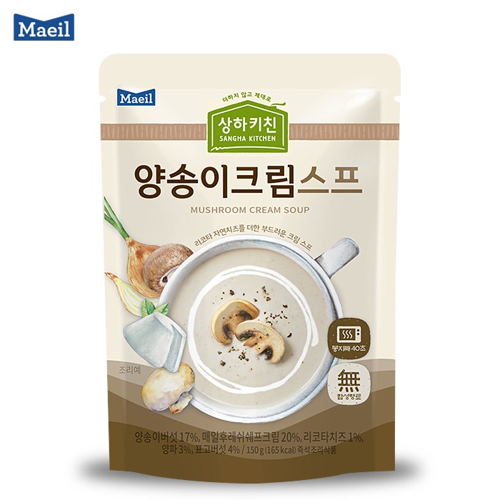 상하키친 양송이크림스프, 150g, 18개 대표 이미지 - 크림 스프 추천