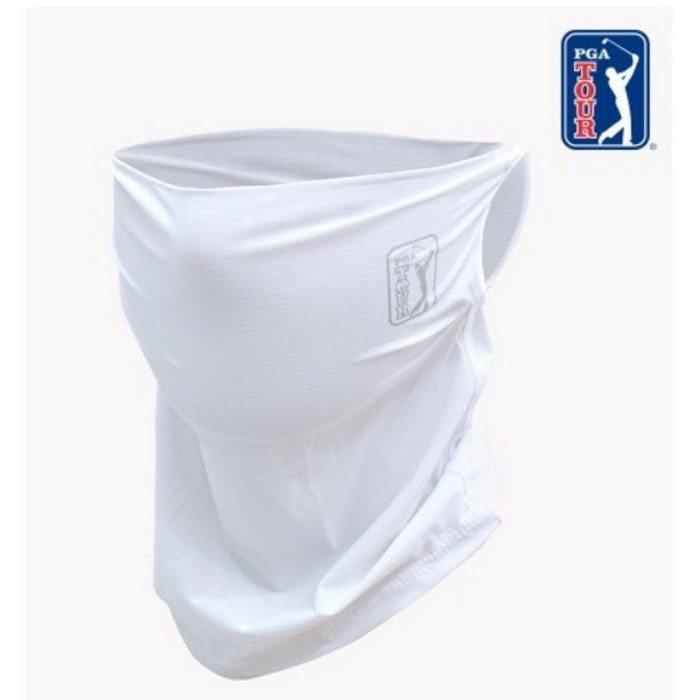 [PGA TOUR]골프 남녀공용 자외선 UV 차단 쿨링 마스크 필드용품 PGA 남녀 공용 쿨, 화이트 대표 이미지 - UV차단 쿨토시 추천