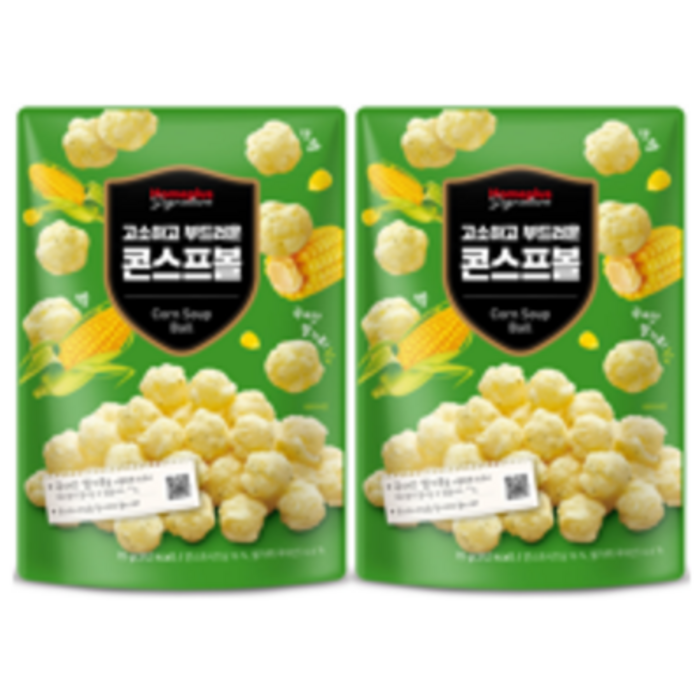 홈플러스 시그니처 콘스프볼 70g 2봉, 2개 대표 이미지 - 홈플러스 과자 추천
