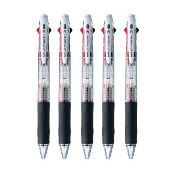 유니 제트스트림 3색 볼펜 0.38mm, T, 5개 대표 이미지 - 제트스트림 볼펜 추천
