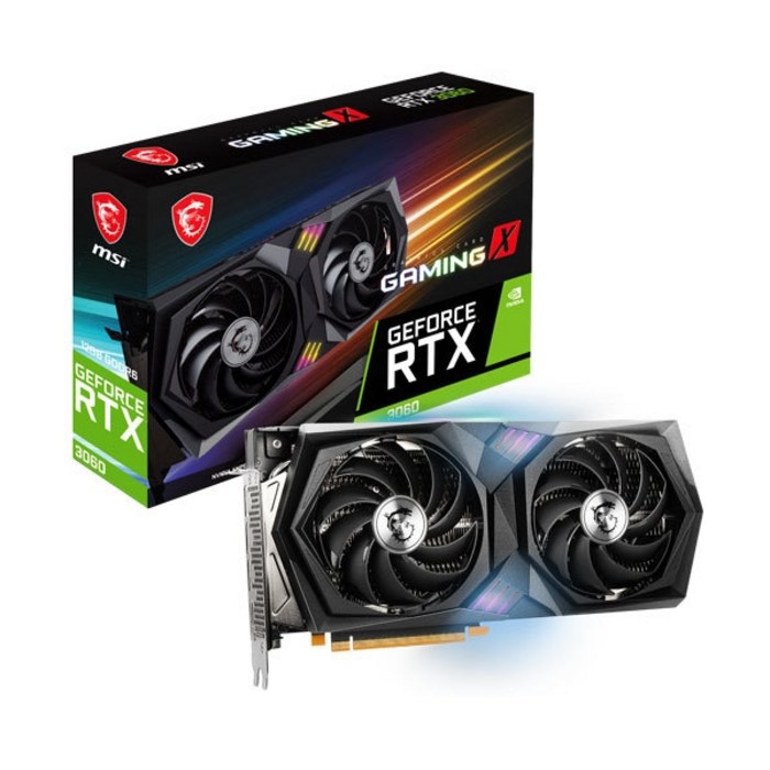 MSI 지포스 RTX 3060 게이밍 X D6 12GB 트윈프로져8 그래픽카드 (MSI코리아) 대표 이미지 - MSI 게이밍 모니터 추천