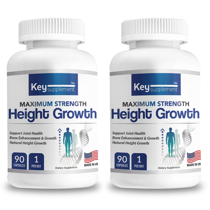 키서플리먼트 하이그로우 키크는 성장 영양제 성장기 어린이 청소년 성장 발육 도움 Key Supplement Height Growth, 90캡슐 2개입 대표 이미지 - 키성장 영양제 추천