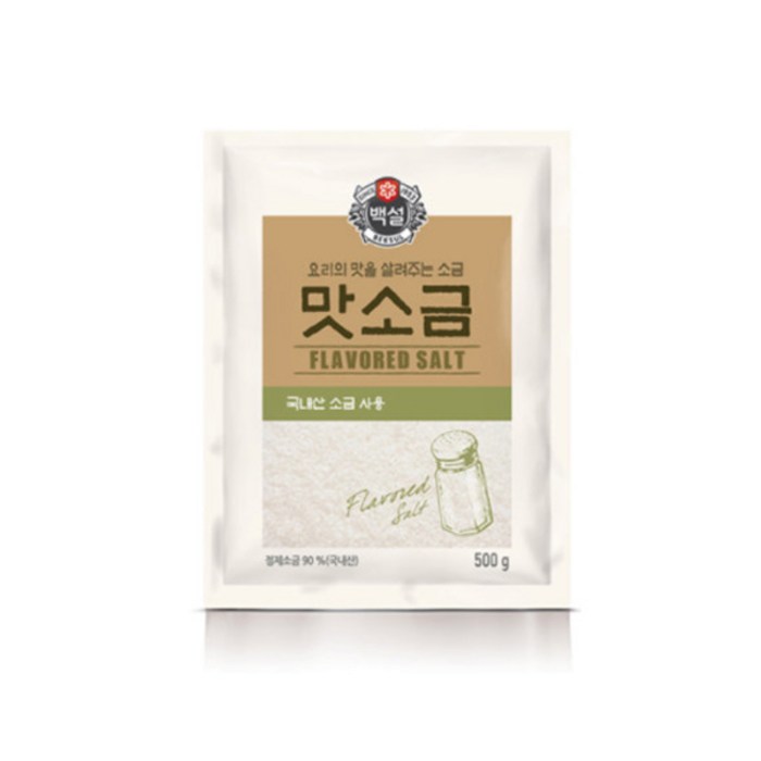 CJ 제일제당 백설 맛소금 500g, 1개 대표 이미지 - 맛소금 추천
