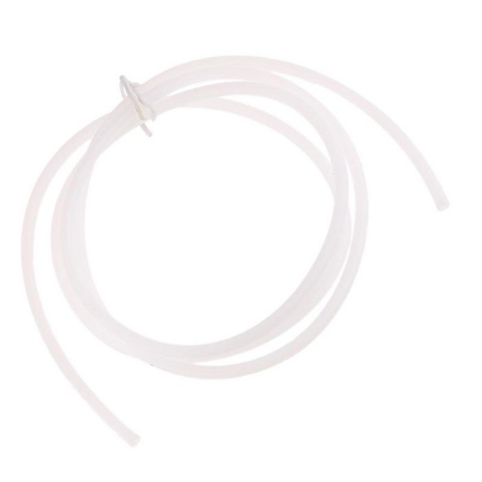 1.75mm 필라멘트 3D 프린터 1M 용 2mm ID 4mm OD 흰색 PTFE 튜브 파이프, 1 미터, 화이트 대표 이미지 - 필라멘트 추천