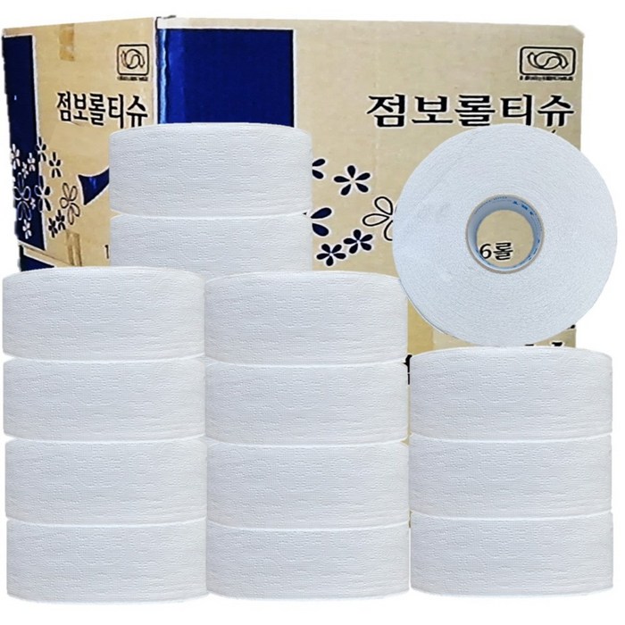 점보롤 화장지 대용량 화장실용 천연펄프 2겹 16롤 물에 잘 녹는휴지, 알뜰형 2겹100m 대표 이미지 - 점보롤 화장지 추천