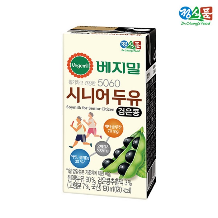 베지밀 5060 시니어 두유, 190ml, 16개 대표 이미지 - 베지밀 추천