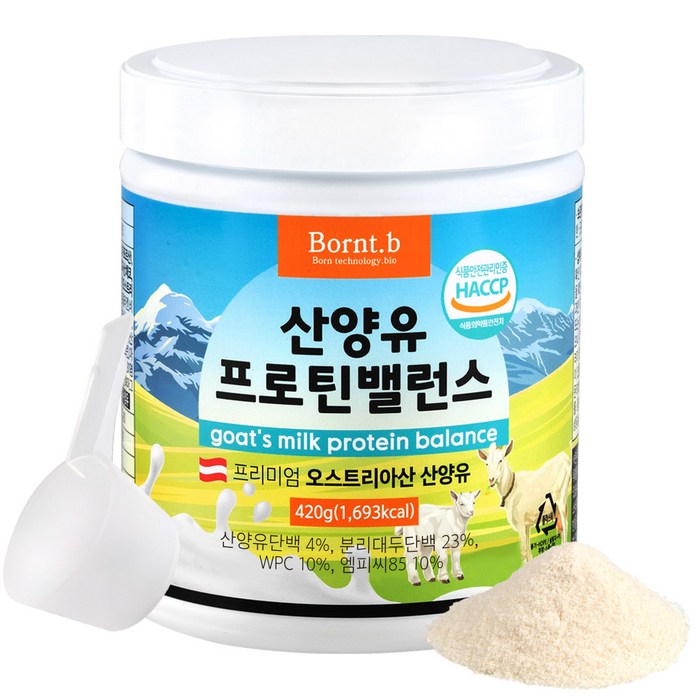 본트비 산양유 프로틴 밸런스, 420g, 1통 대표 이미지 - GOAT 추천