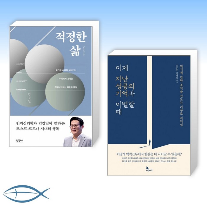 [김경일 교수 신간] 적정한 삶 + 이제 지난 성공의 기억과 이별할 때 (전2권) 대표 이미지 - 김경일 교수 책 추천