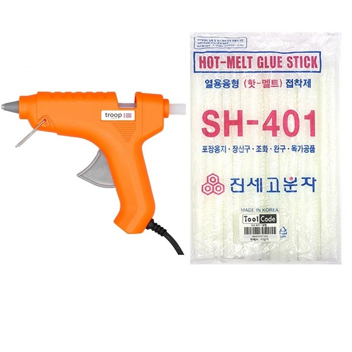 트룹런던 글루건 40W + 무독성 심 대형 30p 세트 700g 대표 이미지 - 글루건 추천