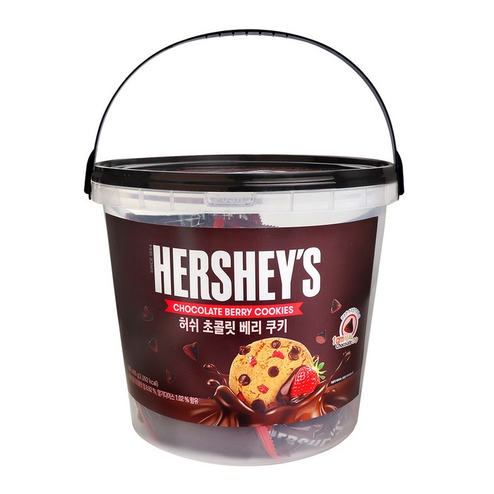 허쉬 초콜릿 베리 쿠키 대형통, 480g, 1개 대표 이미지 - 허쉬 초콜릿 추천