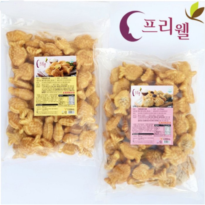 프리웰 냉동 우리쌀 미니붕어빵 1kg(선택 단팥앙꼬붕 / 슈크림붕), 단팥앙꼬1kg 대표 이미지 - 단팥빵 추천