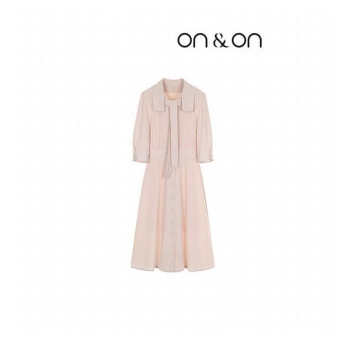 백화점판 온앤온 여성 브이넥 타이 원피스NW338 편안한 예쁜 니트 베스트