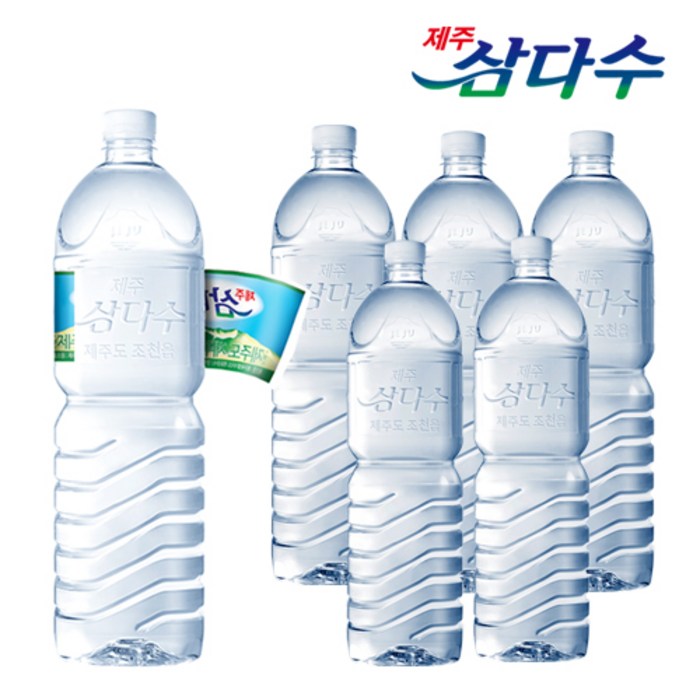 제주 삼다수 그린 무라벨 2L X 6병, 단품, 단품 대표 이미지 - 무라벨 생수 2L 추천