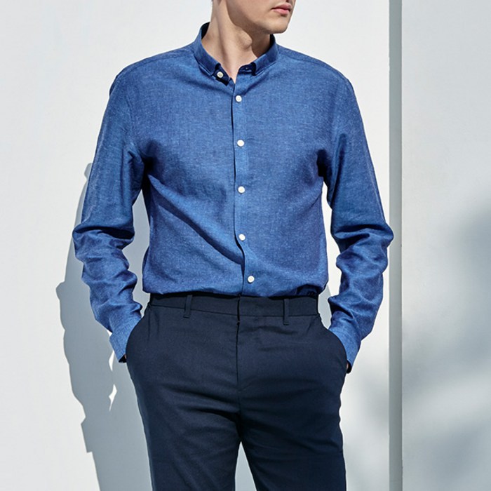 [패스벨뉴욕] 남성 캐주얼 린넨셔츠 YS9PVIA01 대표 이미지 - 남자 여름 셔츠 추천