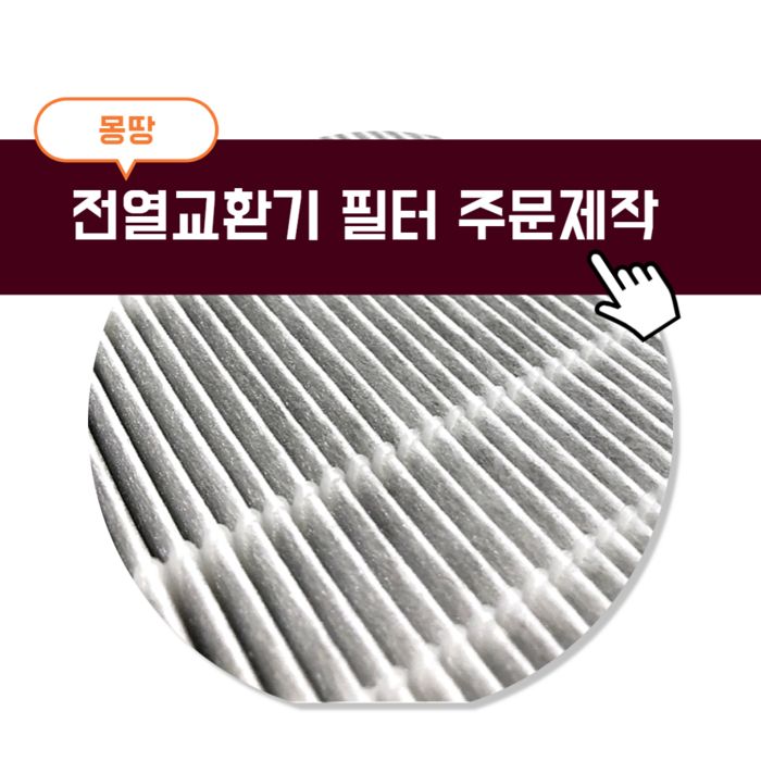 몽땅필터 전열교환기 H13등급 헤파필터 260X224X10mm, MT 터 200224 대표 이미지 - 전열교환기 필터 추천