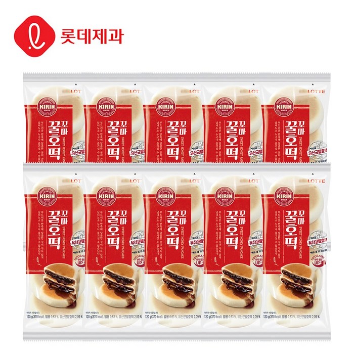 롯데 꼬마꿀호떡 120g, 꼬마 꿀호떡120gX10개 대표 이미지 - 호떡 추천