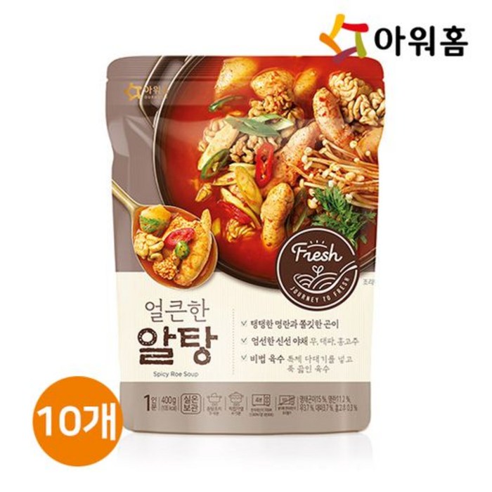 아워홈 얼큰한 알탕 400g 10개 대표 이미지 - 알탕 추천