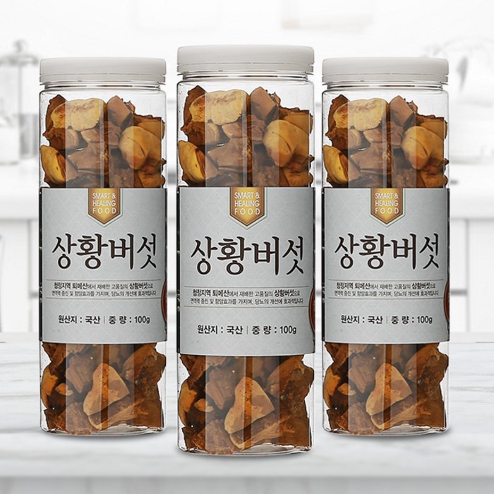 [채울농산]국산100% 장수 상황버섯(baumii 최상품) 1개월분, 1개, 100g 대표 이미지 - 상황버섯 추천