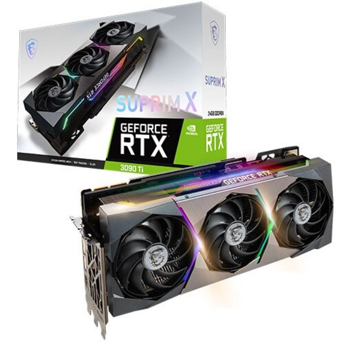 [MSI] GeForce RTX 3090 Ti 슈프림 X D6X 24GB 트라이프로져2S 대표 이미지 - RTX 3090 추천