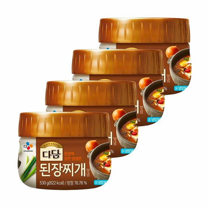 기타 다담 된장찌개 전용 530g*4개 대표 이미지 - 된장찌개 된장 추천