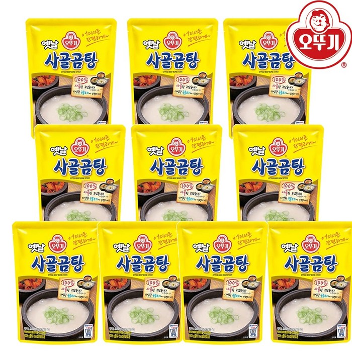 오뚜기 사골곰탕 500g, 500ml, 10개 대표 이미지 - 오뚜기 옛날 추천