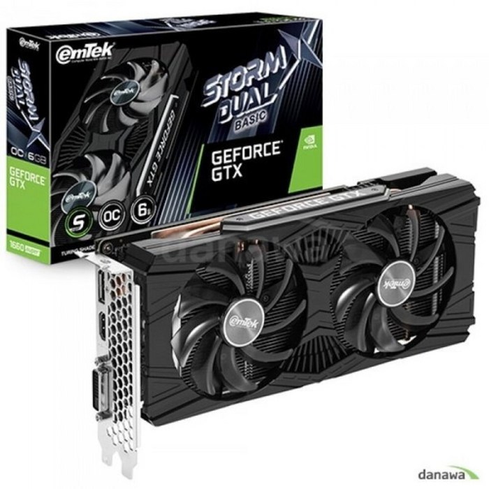 이엠텍 지포스 GTX 1660 SUPER STORM X Dual OC D6 6GB 그래픽카드 대표 이미지 - 게이밍 그래픽카드 추천