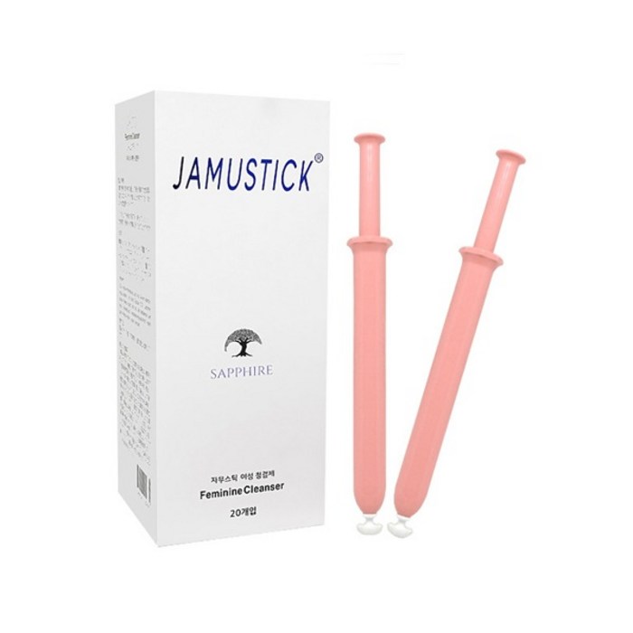 사파이어 자무스틱 정품 일회용 여성청결제 20개 질세정제 질수축 질염치료 Sapphire JamuStick Feminine Cleanser 20P 대표 이미지 - 질 수축 에센스 추천