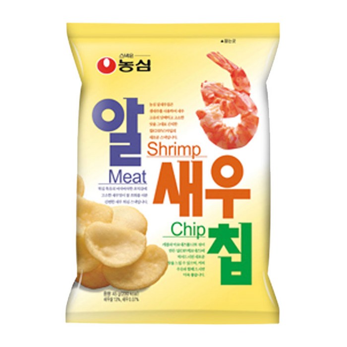 농심 알새우칩, 68g, 20개입 대표 이미지 - 봉지과자 추천